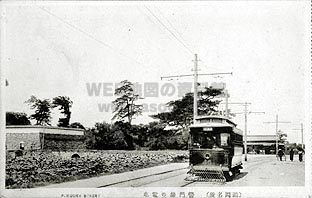 アンティーク絵葉書に観る、懐かしの福岡市内電車風景／明治